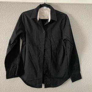 Port Authority black button down shirt